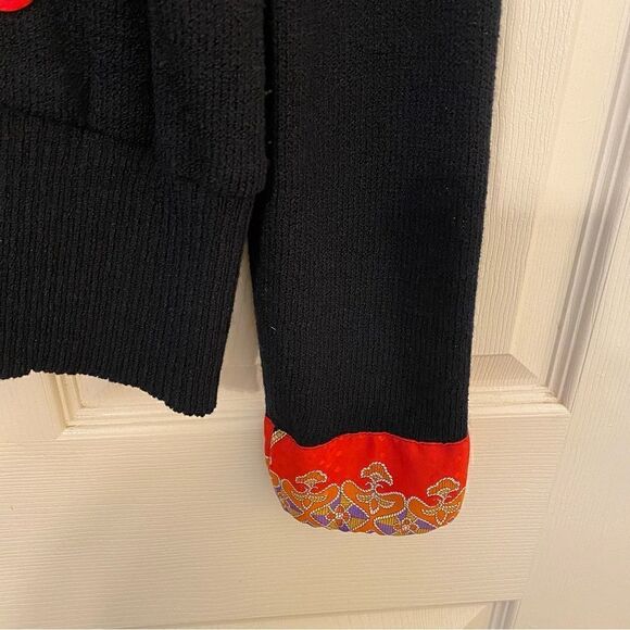 black sweater cardigan button up - Picture 2 of 8